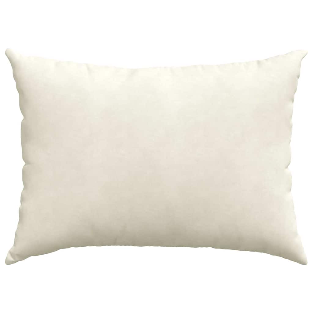 Sofa Kussens 2 pcs Crème 70 x 50 cm Katoen Stof