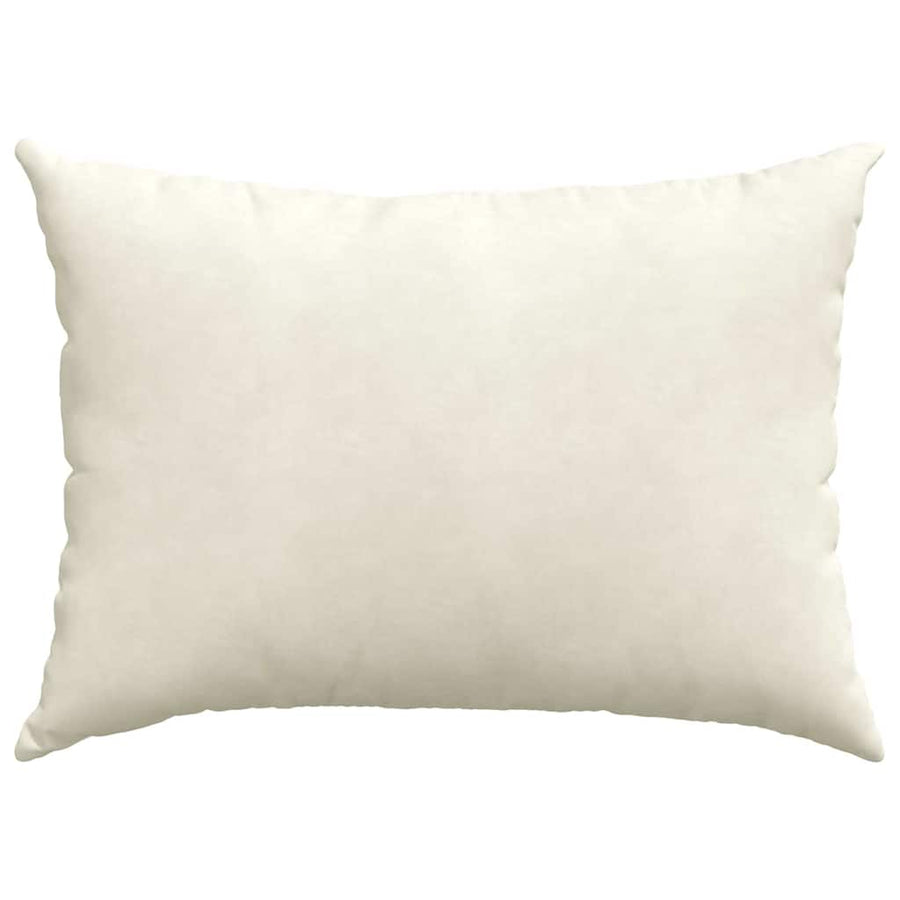 Sofa Kussens 2 pcs Crème 70 x 50 cm Katoen Stof