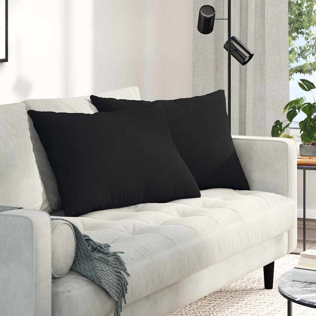 Sofa kussens Zwart Stof
