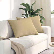Sofa Kussens 2 pcs Grijs groen 70 x 50 cm Katoen Stof
