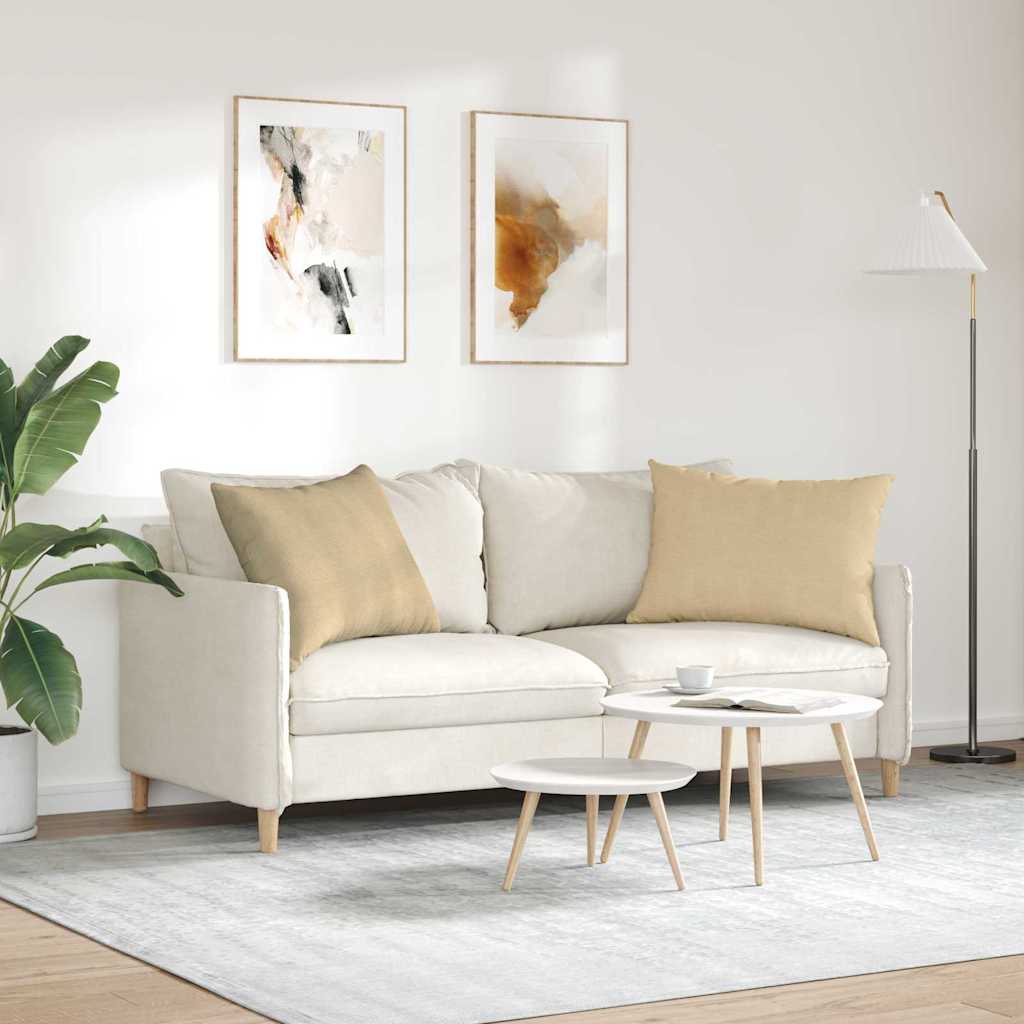 Sofa Kussens 2 pcs Grijs groen 70 x 50 cm Katoen Stof