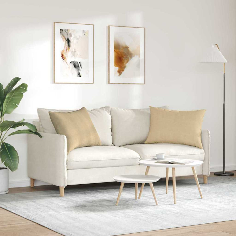 Sofa Kussens 2 pcs Grijs groen 70 x 50 cm Katoen Stof