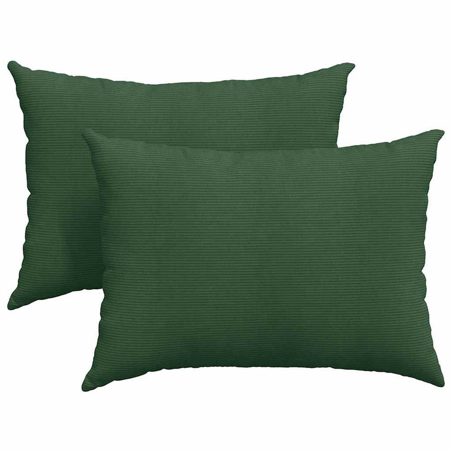Sofa Kussens 2 pcs Donkergroen 70 x 50 cm Katoen Stof