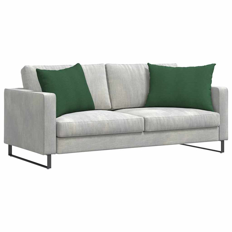 Sofa Kussens 2 pcs Donkergroen 70 x 50 cm Katoen Stof