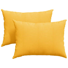 Sofa Kussens 2 pcs Lichtgeel 70 x 50 cm Katoen Stof