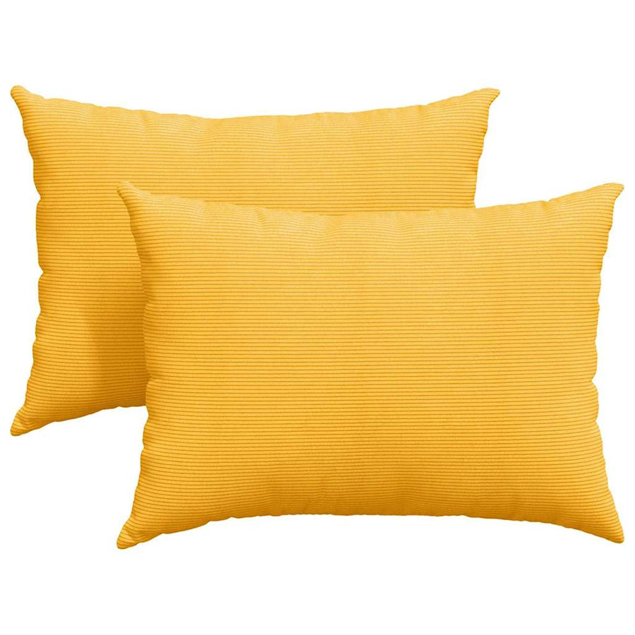 Sofa Kussens 2 pcs Lichtgeel 70 x 50 cm Katoen Stof