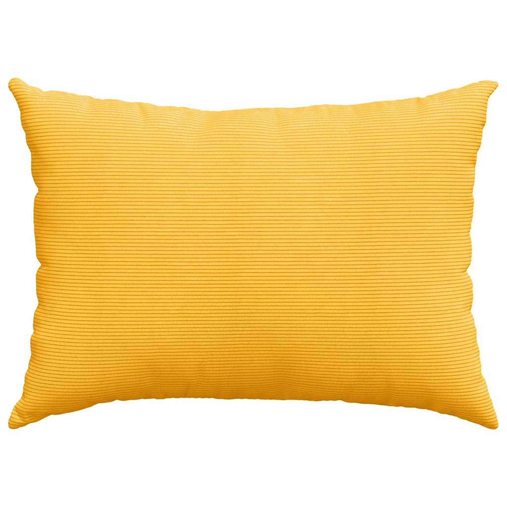 Sofa Kussens 2 pcs Lichtgeel 70 x 50 cm Katoen Stof