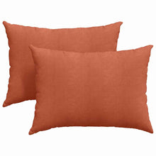 Sofa Kussens 2 pcs Rood-oranje 70 x 50 cm Katoen Stof