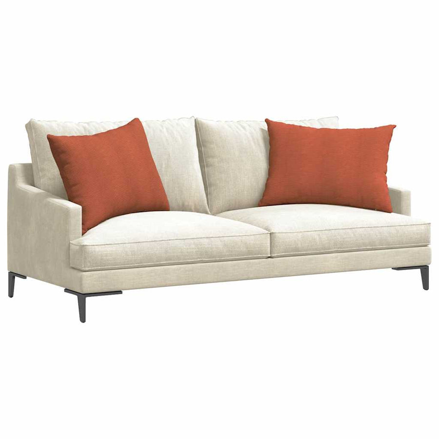Sofa Kussens 2 pcs Rood-oranje 70 x 50 cm Katoen Stof