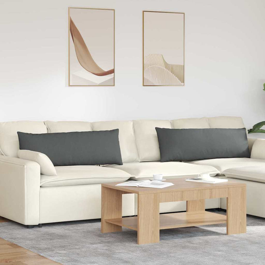Sofa Kussens Donkergrijs Stof