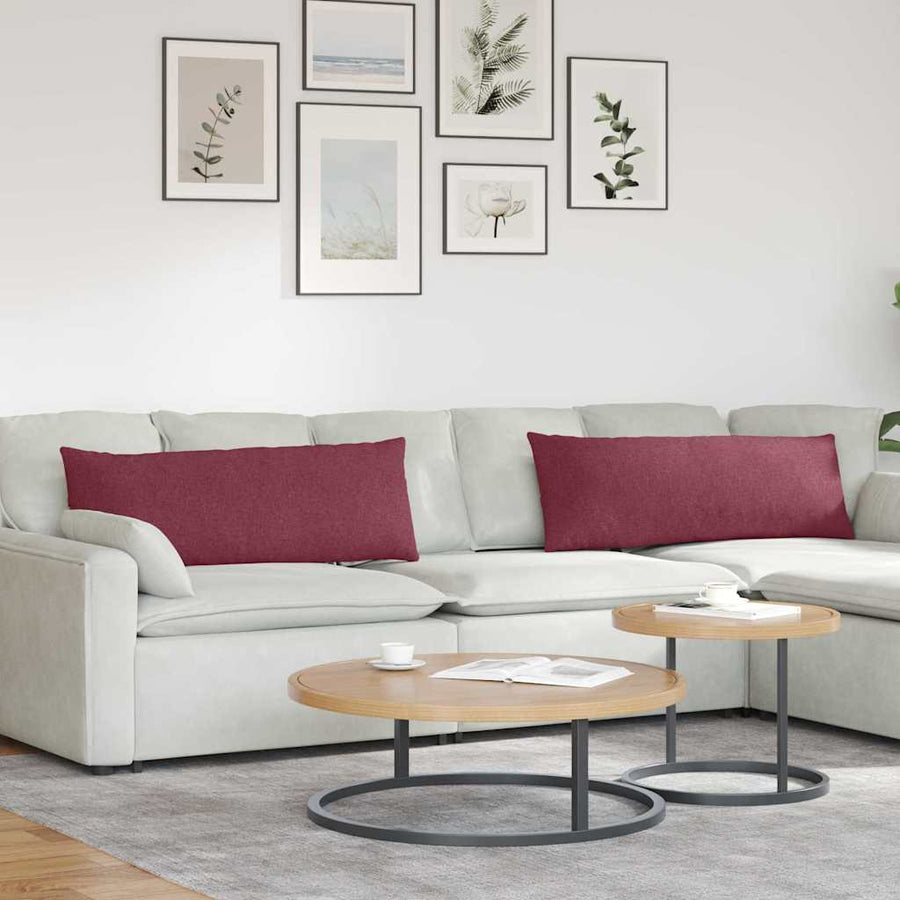 Sofa Kussens Wijnrood Stof