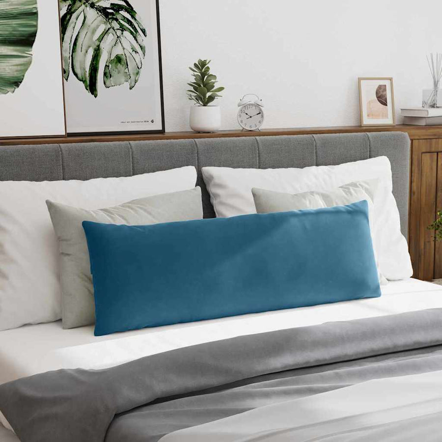 Sofa Kussens 2 pcs Blauw 120 x 40 cm Katoen Stof
