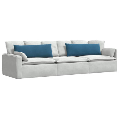 Sofa Kussens 2 pcs Blauw 120 x 40 cm Katoen Stof
