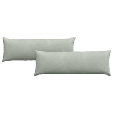Sofa Kussens 2 pcs Lichtgrijs 120 x 40 cm Katoen Stof