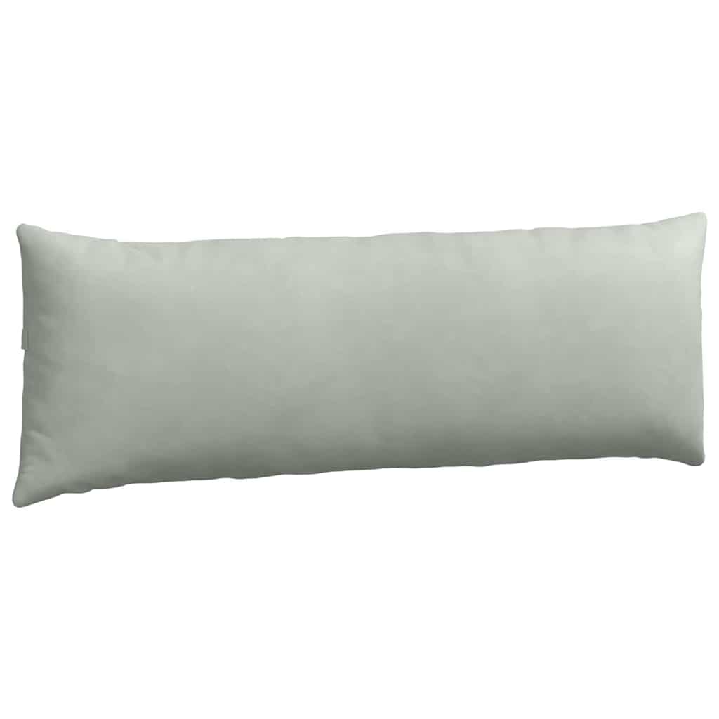 Sofa Kussens 2 pcs Lichtgrijs 120 x 40 cm Katoen Stof