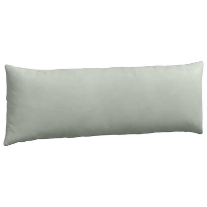 Sofa Kussens 2 pcs Lichtgrijs 120 x 40 cm Katoen Stof