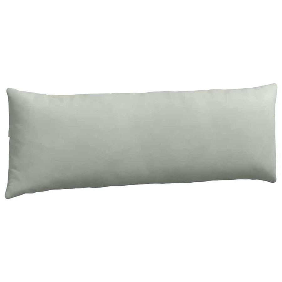 Sofa Kussens 2 pcs Lichtgrijs 120 x 40 cm Katoen Stof