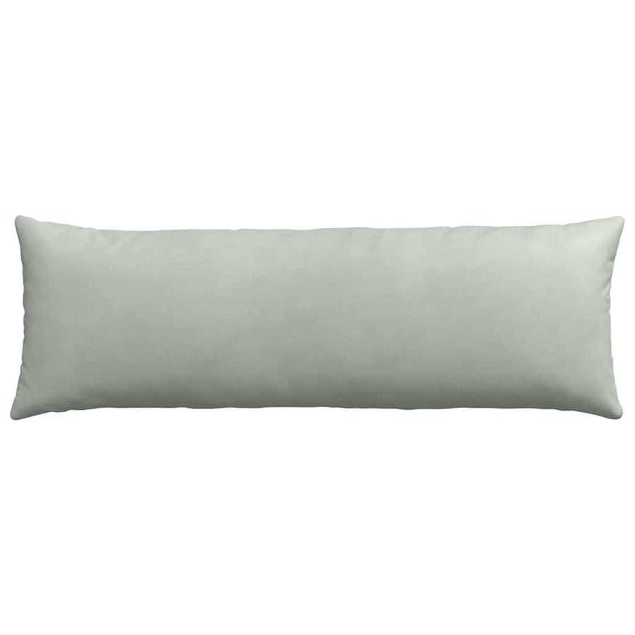 Sofa Kussens 2 pcs Lichtgrijs 120 x 40 cm Katoen Stof