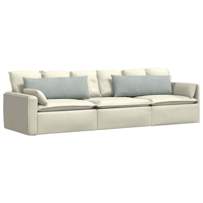 Sofa Kussens 2 pcs Lichtgrijs 120 x 40 cm Katoen Stof