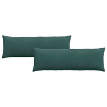 Sofa Kussens 2 pcs Donkergroen 120 x 40 cm Katoen Stof