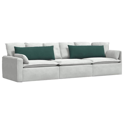 Sofa Kussens 2 pcs Donkergroen 120 x 40 cm Katoen Stof