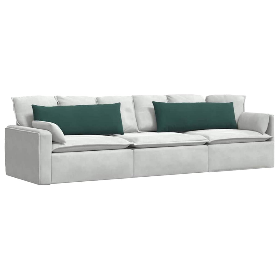 Sofa Kussens 2 pcs Donkergroen 120 x 40 cm Katoen Stof
