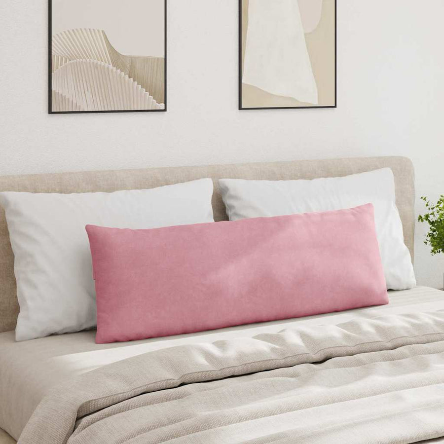 Sofa Kussens 2 pcs Roze 120 x 40 cm Katoen Stof