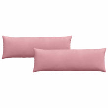 Sofa Kussens 2 pcs Roze 120 x 40 cm Katoen Stof