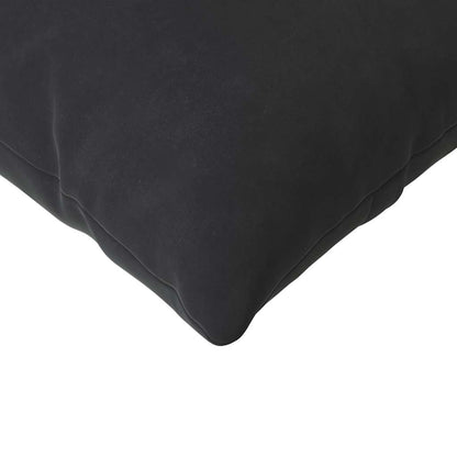 Sofa Kussens 2 pcs Zwart 120 x 40 cm Katoen Stof