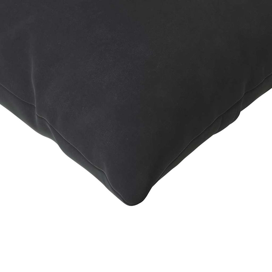Sofa Kussens 2 pcs Zwart 120 x 40 cm Katoen Stof