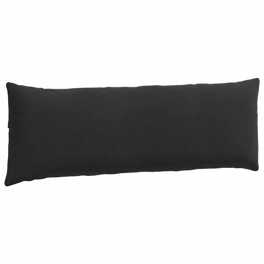 Sofa Kussens 2 pcs Zwart 120 x 40 cm Katoen Stof