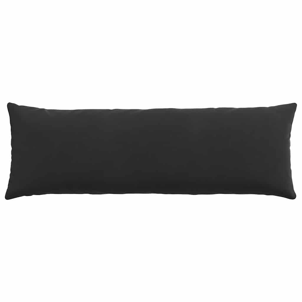 Sofa Kussens 2 pcs Zwart 120 x 40 cm Katoen Stof