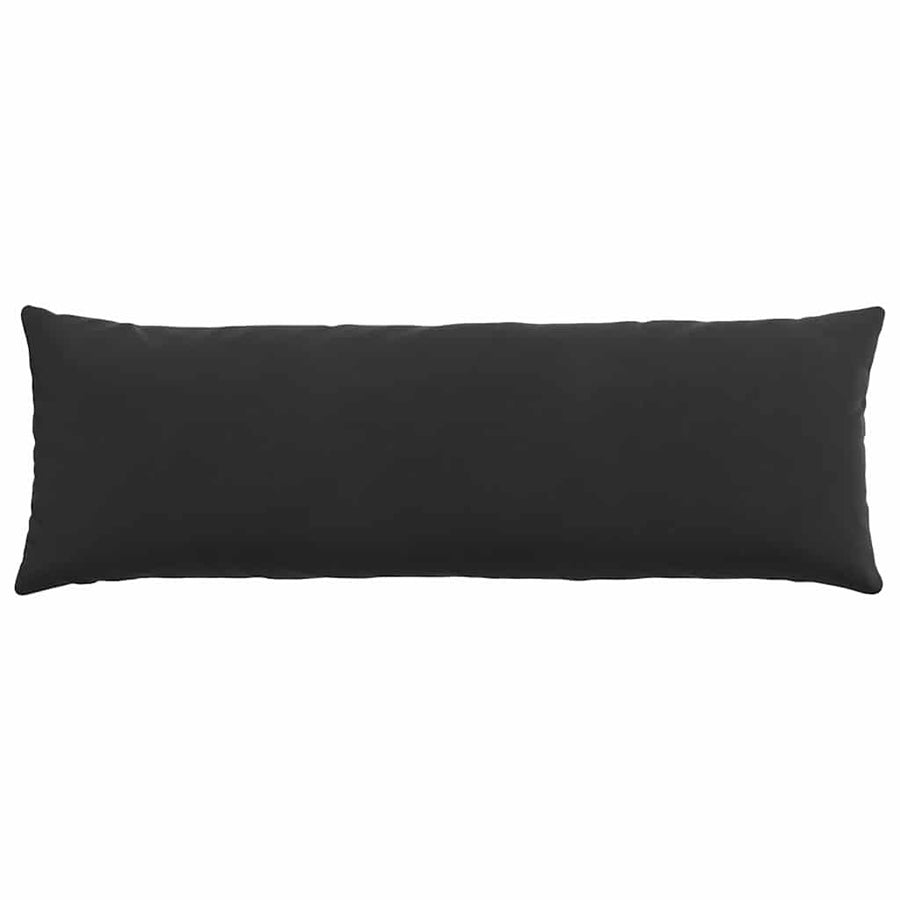 Sofa Kussens 2 pcs Zwart 120 x 40 cm Katoen Stof
