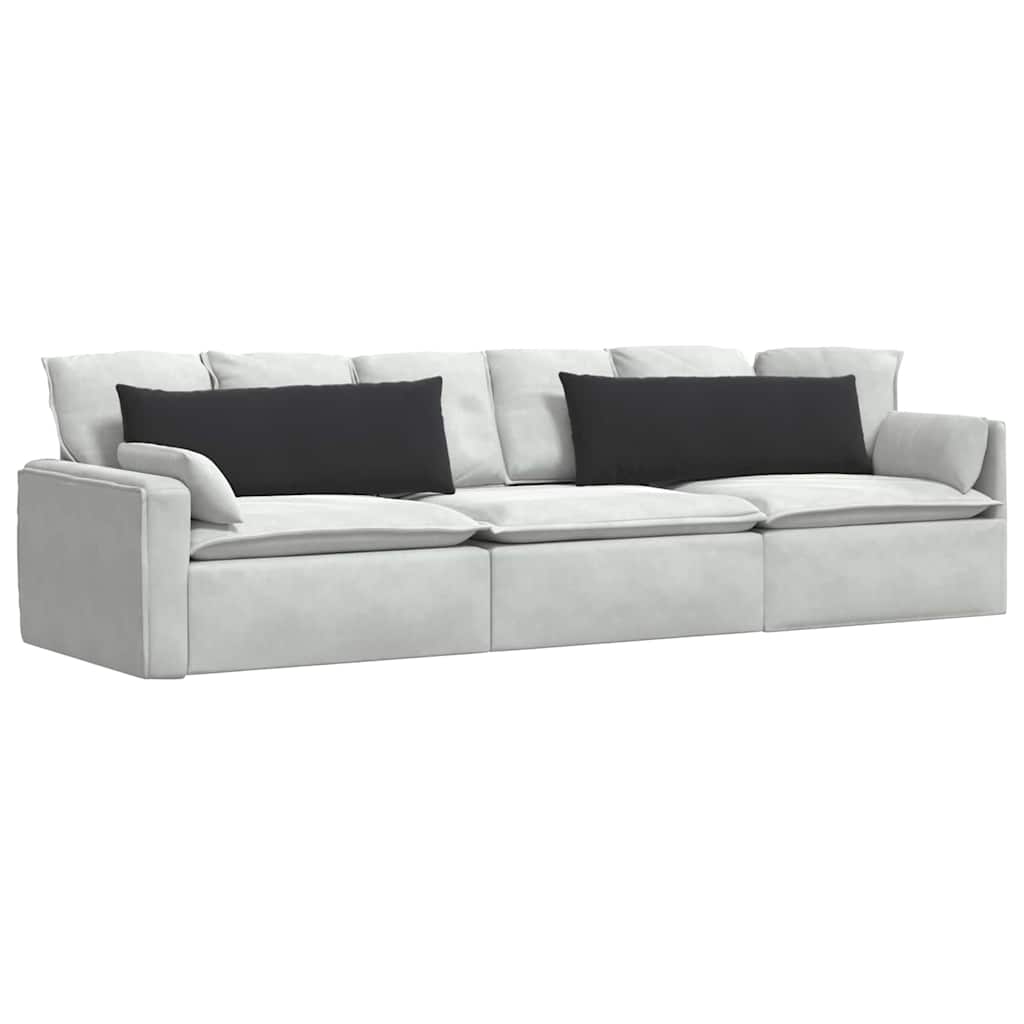 Sofa Kussens 2 pcs Zwart 120 x 40 cm Katoen Stof