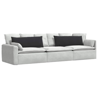 Sofa Kussens 2 pcs Zwart 120 x 40 cm Katoen Stof