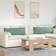 Sofa kussens 2 stuks zeegroen 120x40 cm cordstof