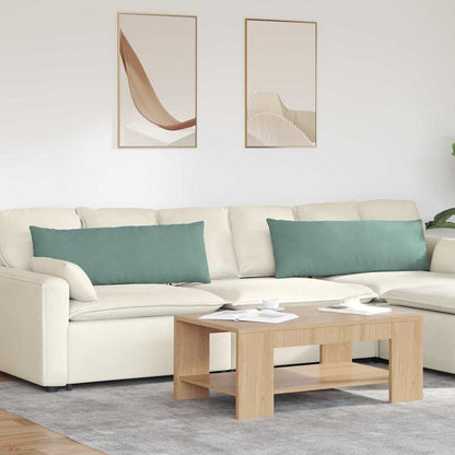 Sofa Kussens 2 pcs Zeegroen 120 x 40 cm Katoen Stof