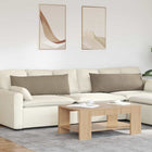Sofa Kussens 2 stuks Taupe 120 x 40 cm Stof