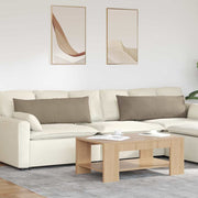 Sofa Kussens 2 stuks Taupe 120 x 40 cm Stof