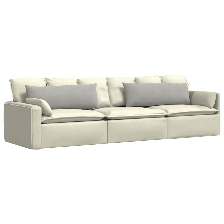 Sofa kussens Lichtgrijs Stof