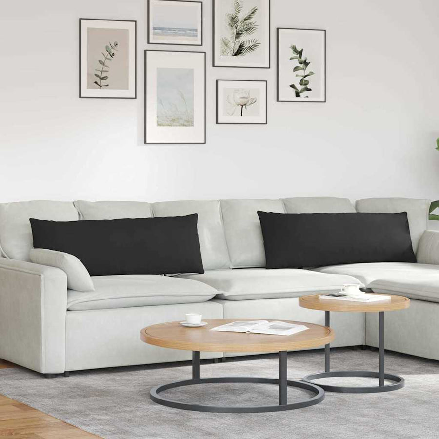 Sofa kussens Zwart Stof