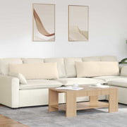 Sofa Kussens 2 stuks Beige 120 x 40 cm Stof