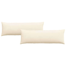 Sofa Kussens 2 pcs Crème 120 x 40 cm Katoen Stof