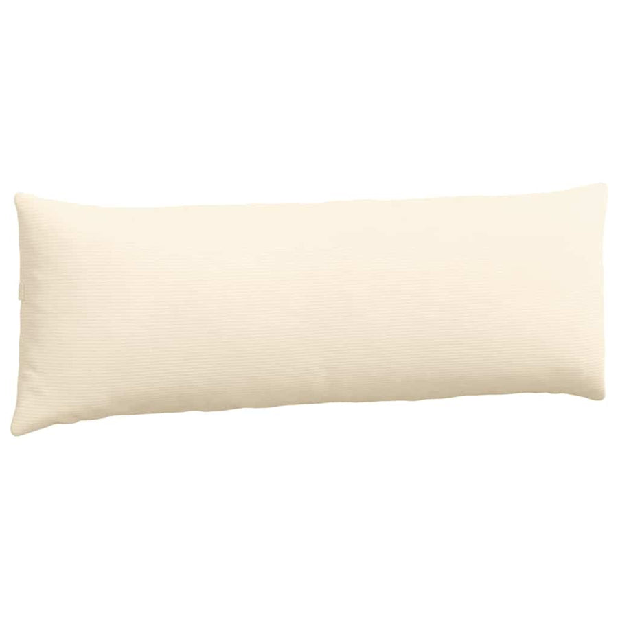 Sofa Kussens 2 pcs Crème 120 x 40 cm Katoen Stof
