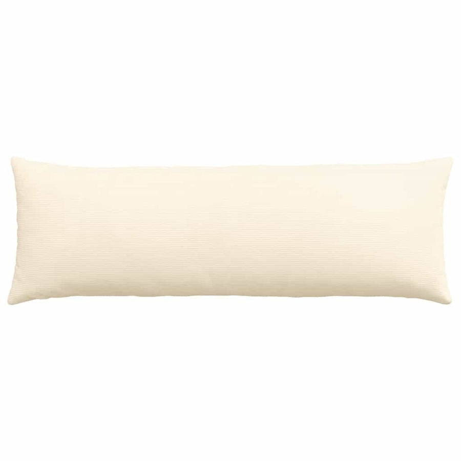 Sofa Kussens 2 pcs Crème 120 x 40 cm Katoen Stof