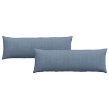 Sofa Kussens 2 pcs Blauw 120 x 40 cm Katoen Stof