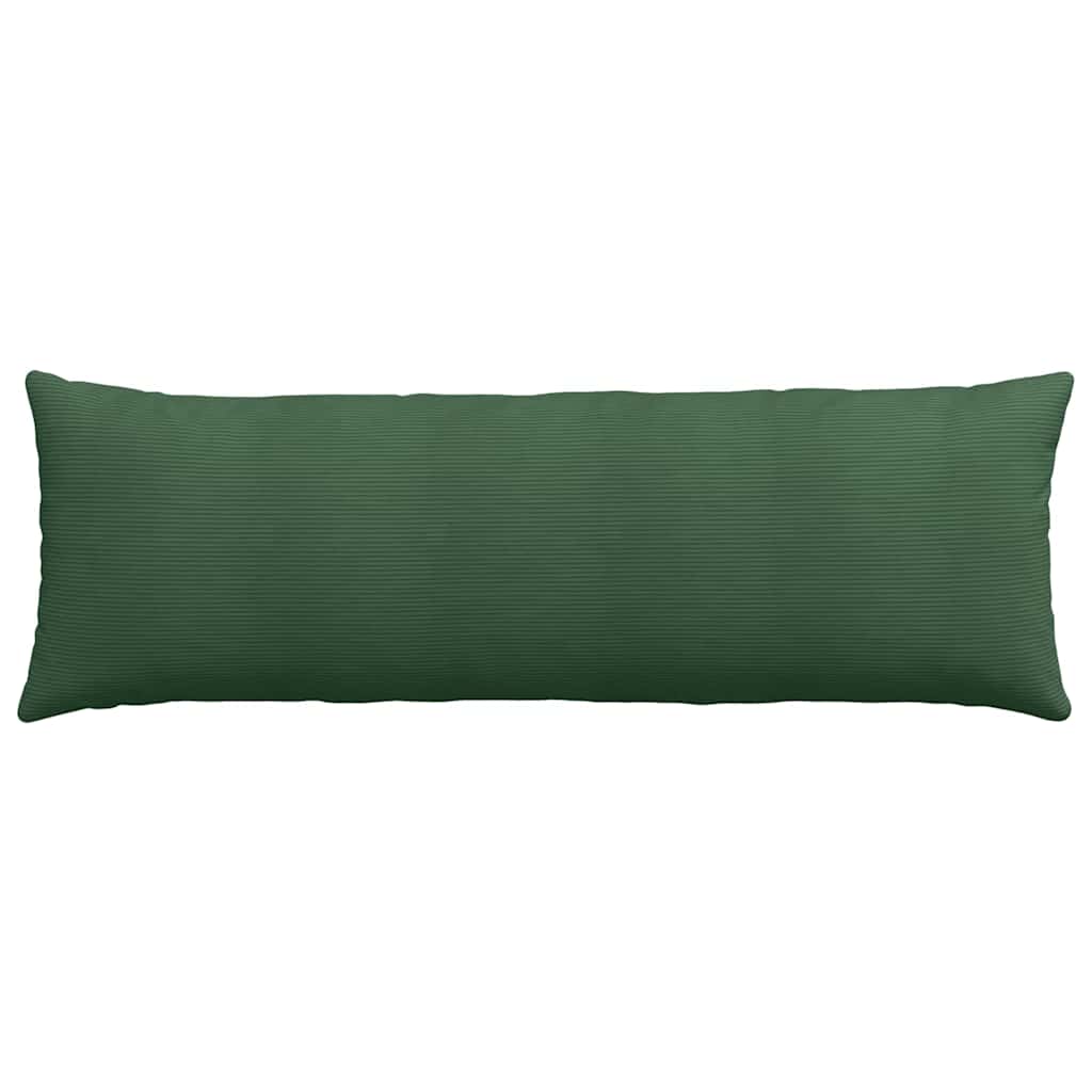Sofa Kussens 2 pcs Donkergroen 120 x 40 cm Katoen Stof