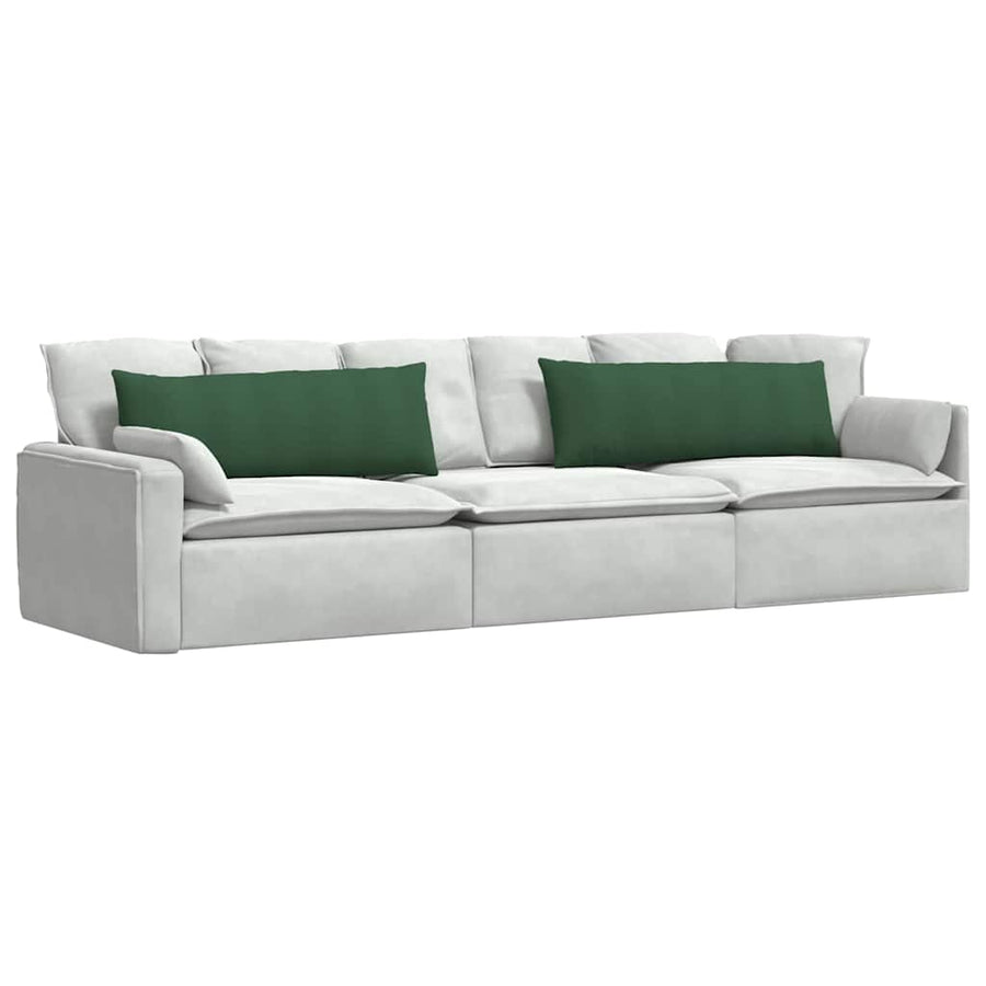 Sofa Kussens 2 pcs Donkergroen 120 x 40 cm Katoen Stof