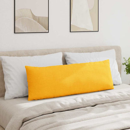 Sofa Kussens 2 pcs Lichtgeel 120 x 40 cm Katoen Stof