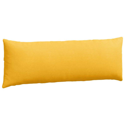 Sofa Kussens 2 pcs Lichtgeel 120 x 40 cm Katoen Stof